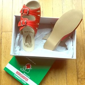 Worishofer, lightweight, new, leather slides